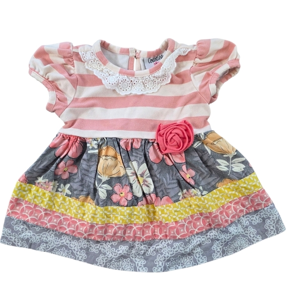 🌸 Counting Daisies Baby Girl 2-Piece Floral Ruffle Outfit Set | Size 12M - Picture 2 of 9